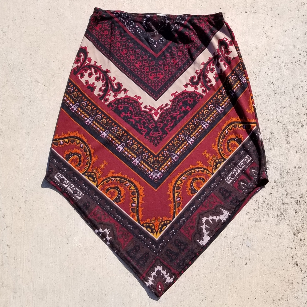 Handkerchief hem vintage miniskirt